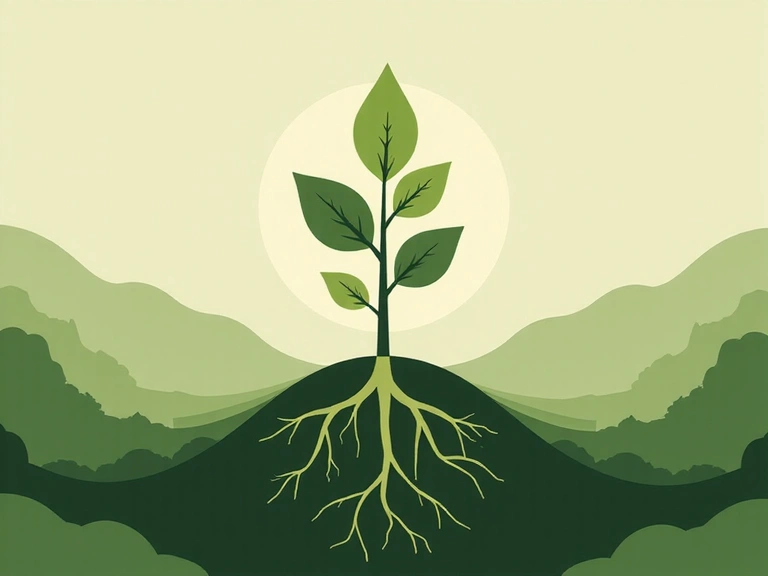 Immagine astratta di crescita e natura, che simboleggia la filosofia di TorinoEnergoPureShop.