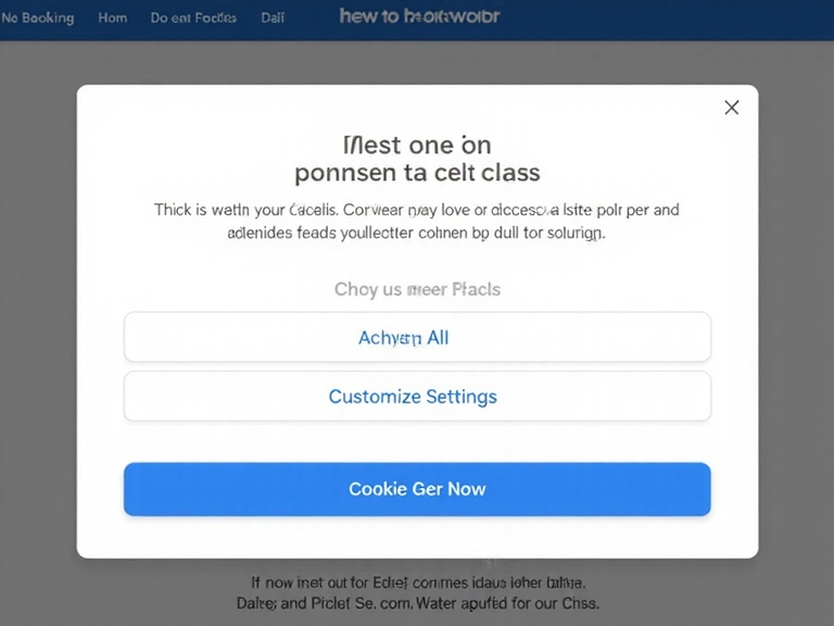 Illustrazione di un pop-up di consenso ai cookie con opzioni di accettazione e rifiuto