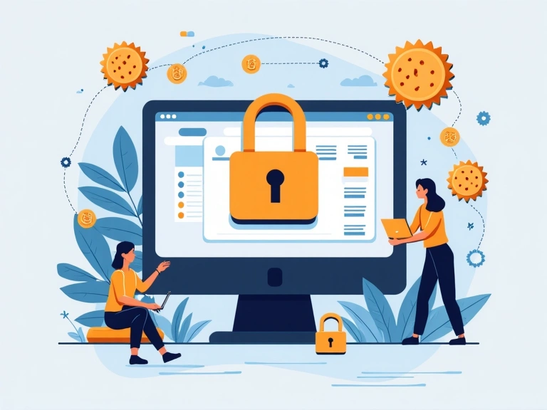 Immagine che rappresenta i cookie digitali e la privacy online