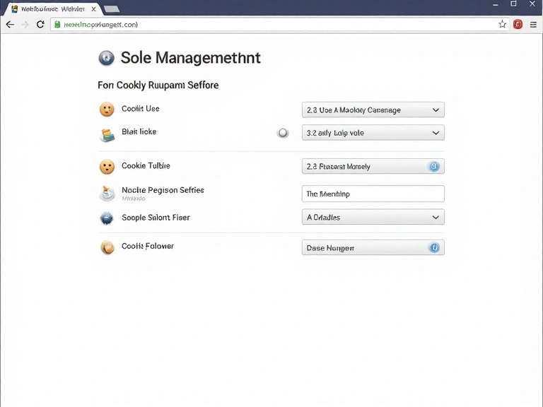 Interfaccia utente di un browser che mostra le impostazioni dei cookie